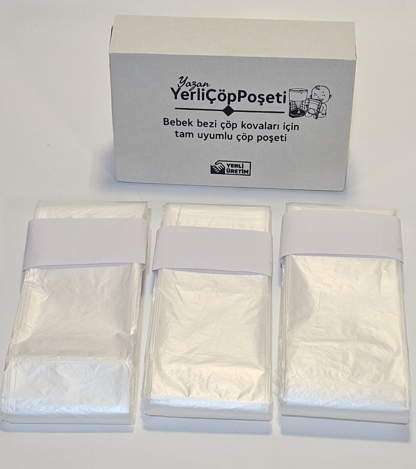 Tommee Tippee Twist&Click ile Tam Uyumlu Bebek Bezi Çöp Poşeti -Kokulu 3 Paket