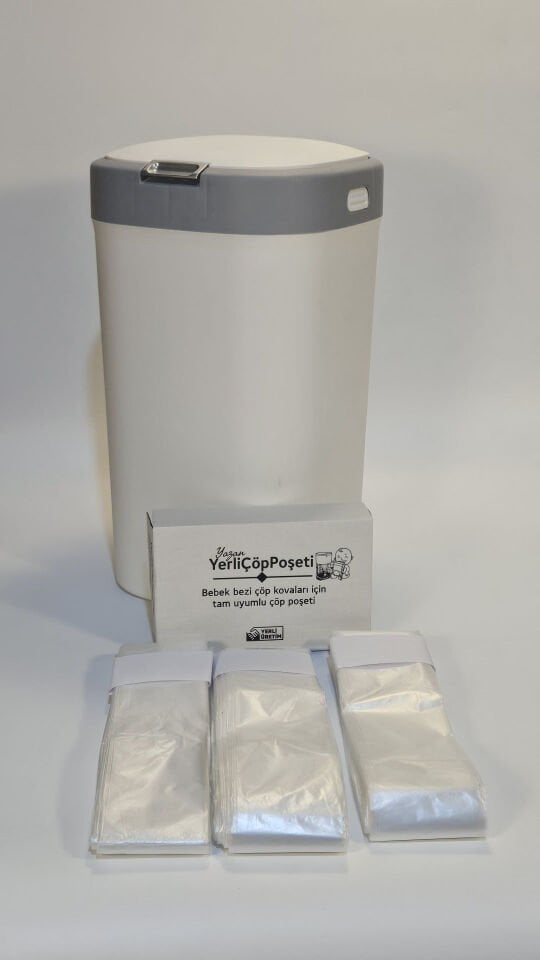 Motek Bebek Bezi Çöp Kovaları İle Uyumlu Kokulu Çöp Poşeti - 3'lü Paket