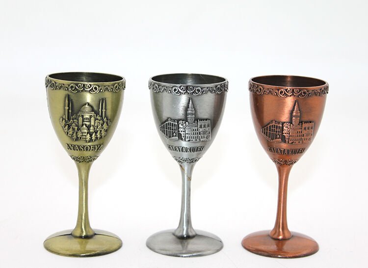 Metal İstanbul Yöresel Kadeh Bardak