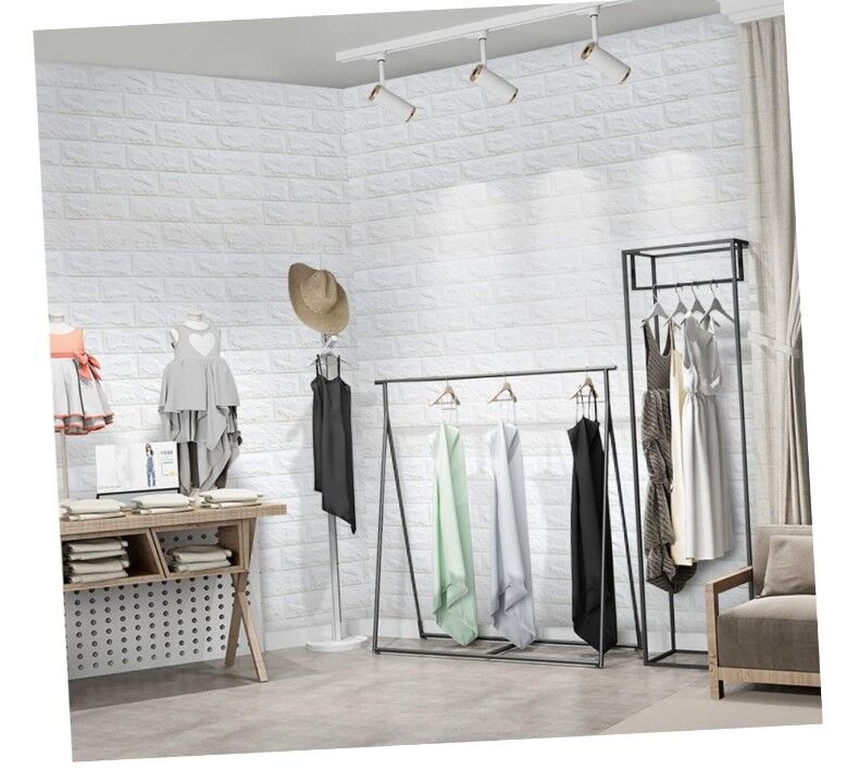 3D Tuğla Desenli Kendinden Yapışkanlı Duvar Paneli 58x38 cm