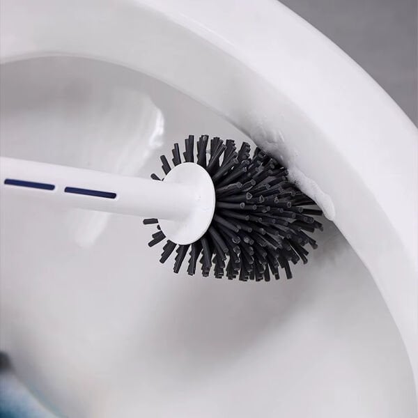 Deterjan Hazneli Silikon Tuvalet Fırçası