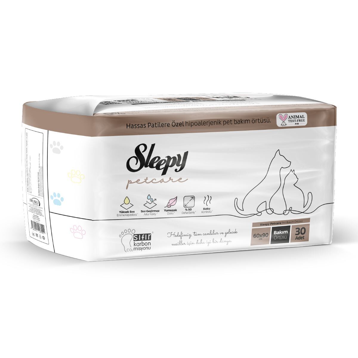Sleepy Petcare Pet Bakım Örtüsü 60x90cm 30 Adet