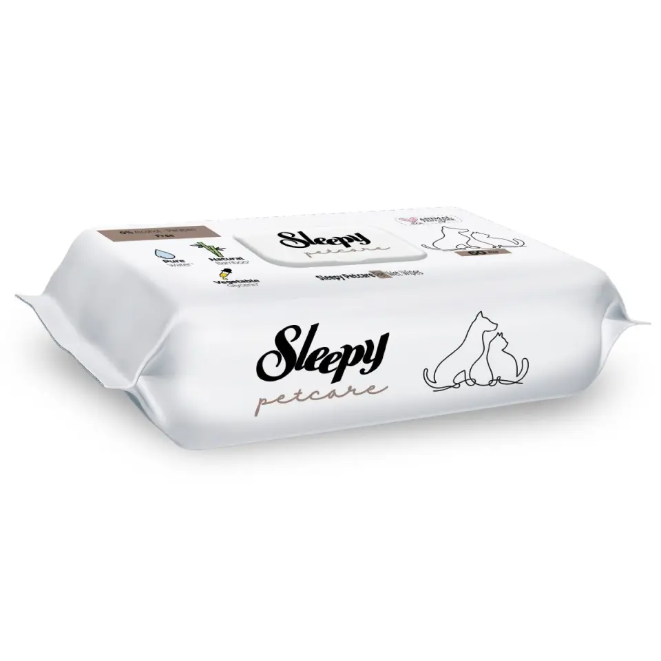 Sleepy Evcil Hayvan Islak Havlusu 60 Yaprak