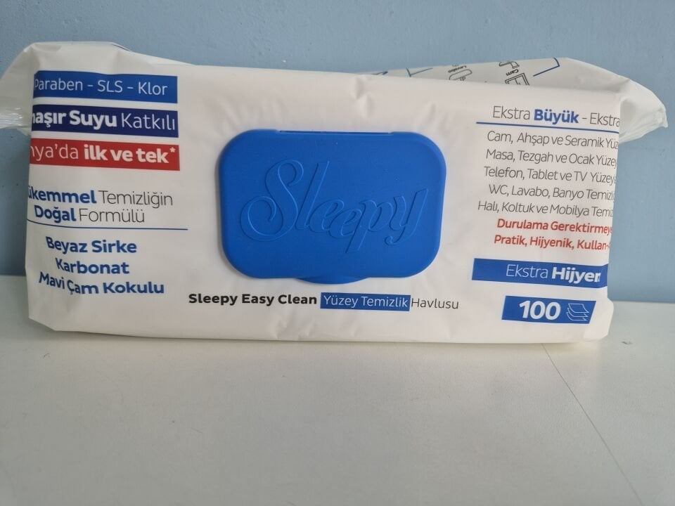 Sleepy Yüzey Temizlik Havlusu Mavi Çam Kokulu