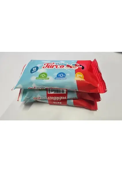 Baby Turco Cep Mendili 3x15 Adet