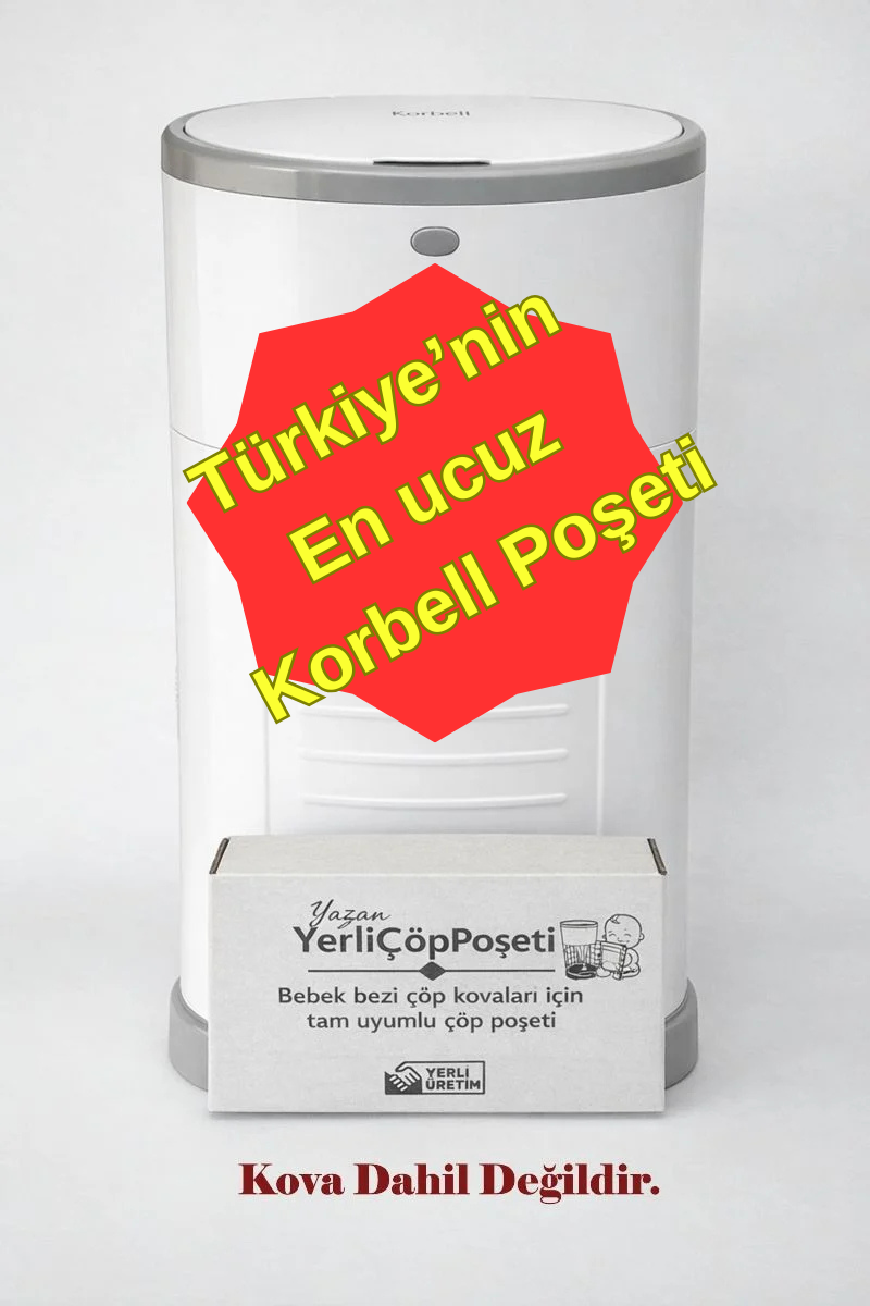 Korbell 16L Uyumlu Yerli Çöp Poşeti - 3'lü Ekonomik Paket (1500 Bez Kapasiteli & Kokulu)   ---     --- Türkiye'nin en ucuz fiyatı ---