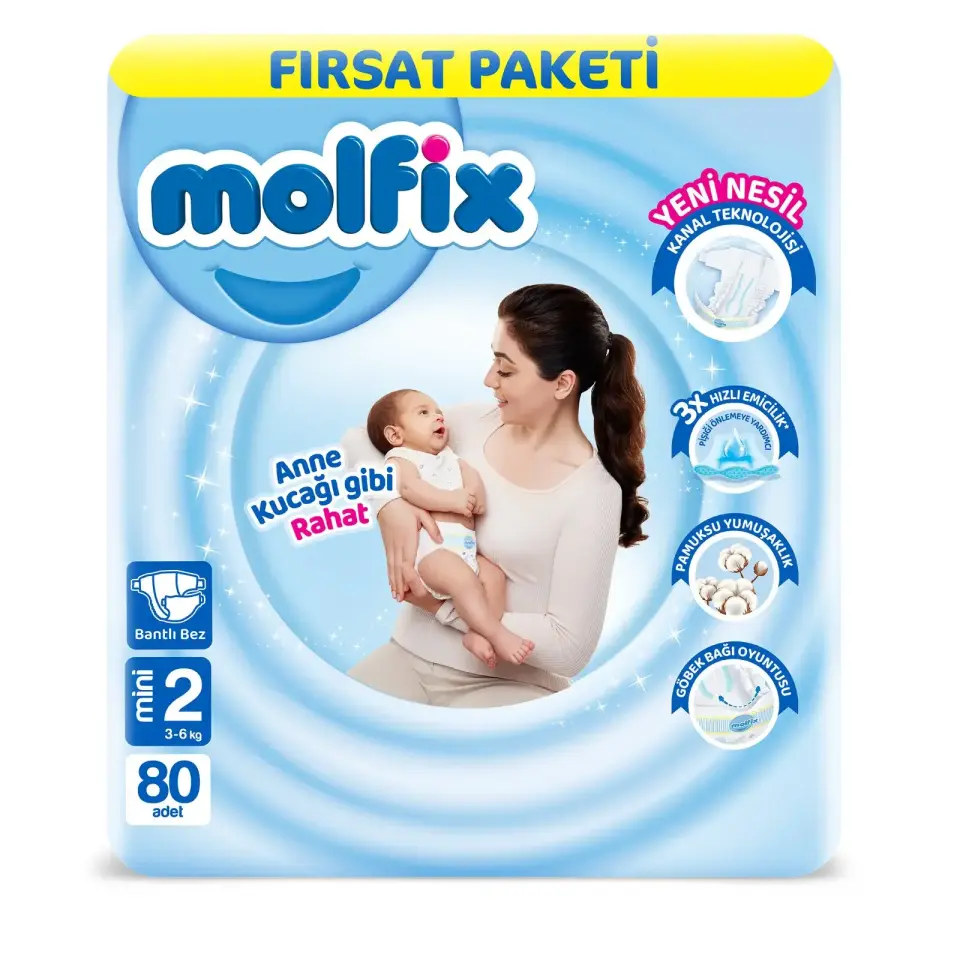 Molfix 2 Numara Bebek Bezi 80 Adet | Fırsat Paket
