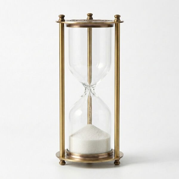 Dekoratif Cam Kum Saati 7x18 cm