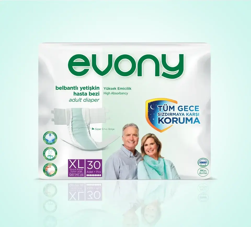 Evony Belbantlı Büyük Boy L 30'lu Hasta Bezi XL
