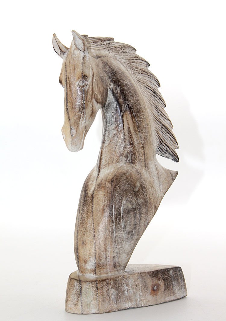 Ahşap At Büstü 30 cm