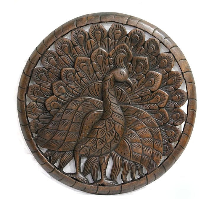 Ahşap Duvara Asmalı El Oyması Pano