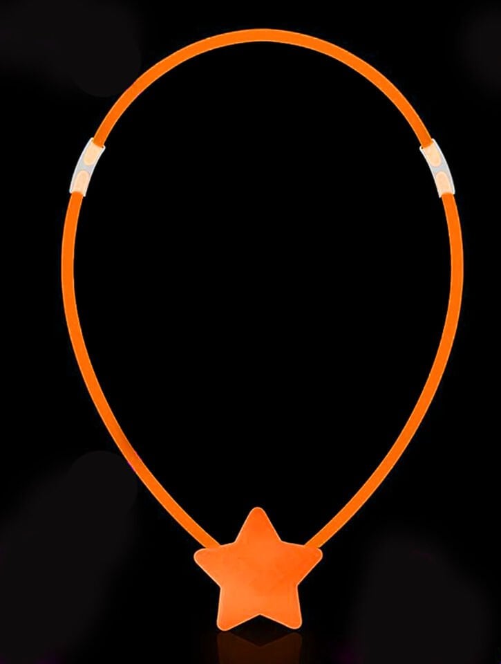 Karanlıkta Yanan Glow Stick Yıldız Kolye - 6 Adet
