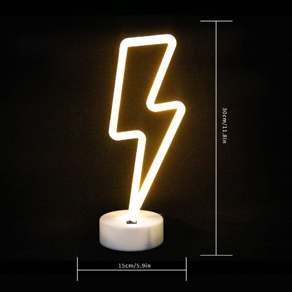 Şimşek Neon LED Lamba