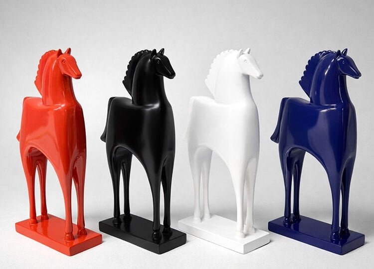 27x15 cm Özel Tasarım Polyester At Figürü