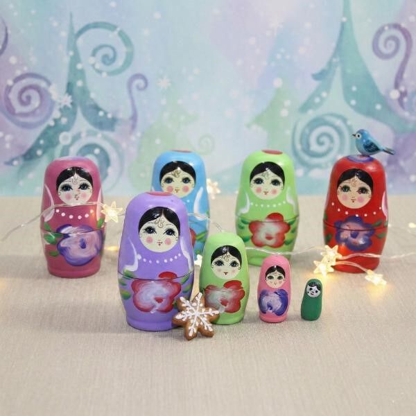 4'lü Ahşap Matruşka