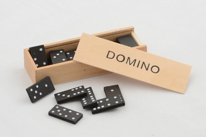 Ahşap Kutulu Domino Oyunu Model 2