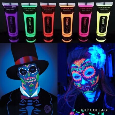 Neon Glow Fosforlu Krem Boya - 6 Adet