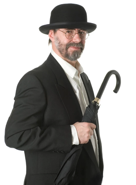 Siyah Renk Yetişkin Boy Retro Bowler Derby Şapkası 58 cm