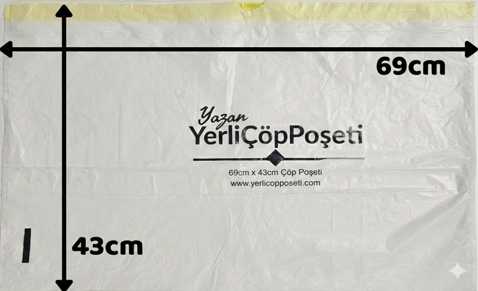 Neakasa M1/M1 Plus Akıllı Kedi Tuvaleti Uyumlu Büzgülü Çöp Poşeti | 30 Adet | 69x43cm