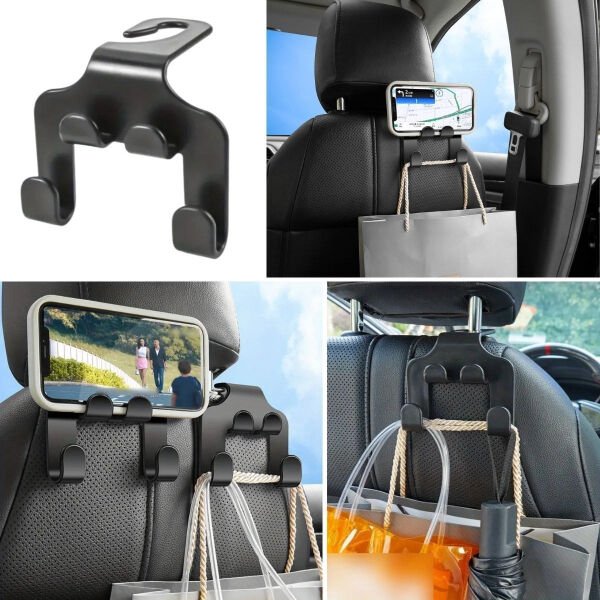 Oto Koltuk Arkası Organizer Askılık Ve Telefon Tutucu