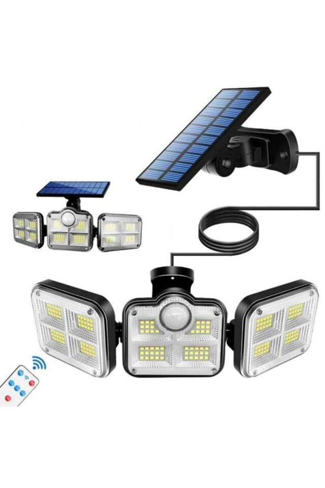 Uzaktan Kumandalı 122 Led Sensörlü Bahçe Lambası