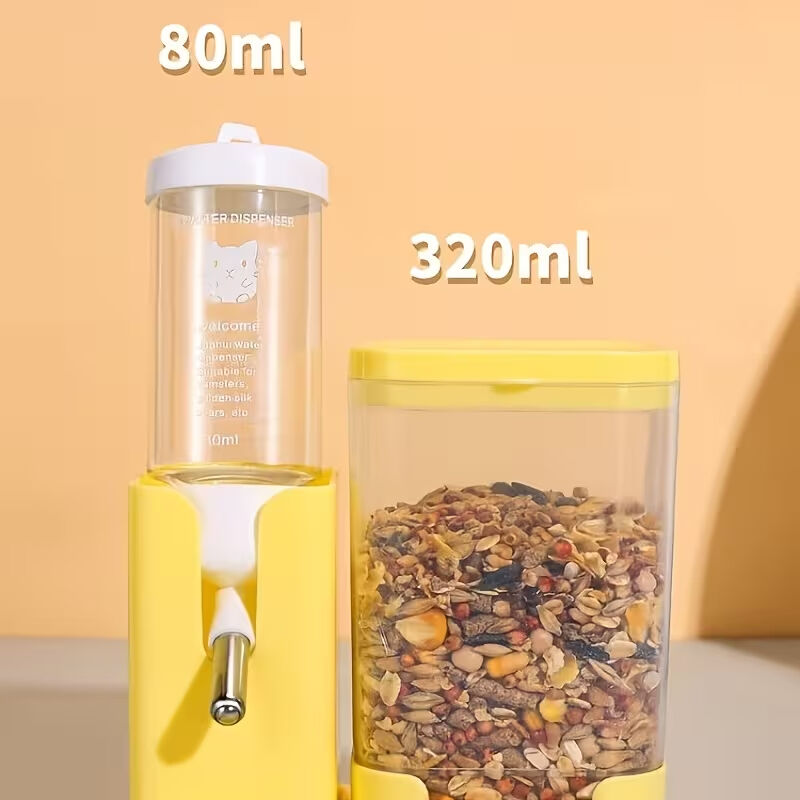 Hamster Mama ve Su Kabı - 2'si 1 Arada - 80 ml Su Haznesi