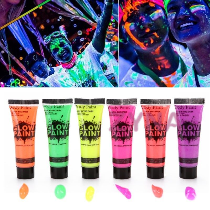 Neon Glow Fosforlu Krem Boya - 6 Adet