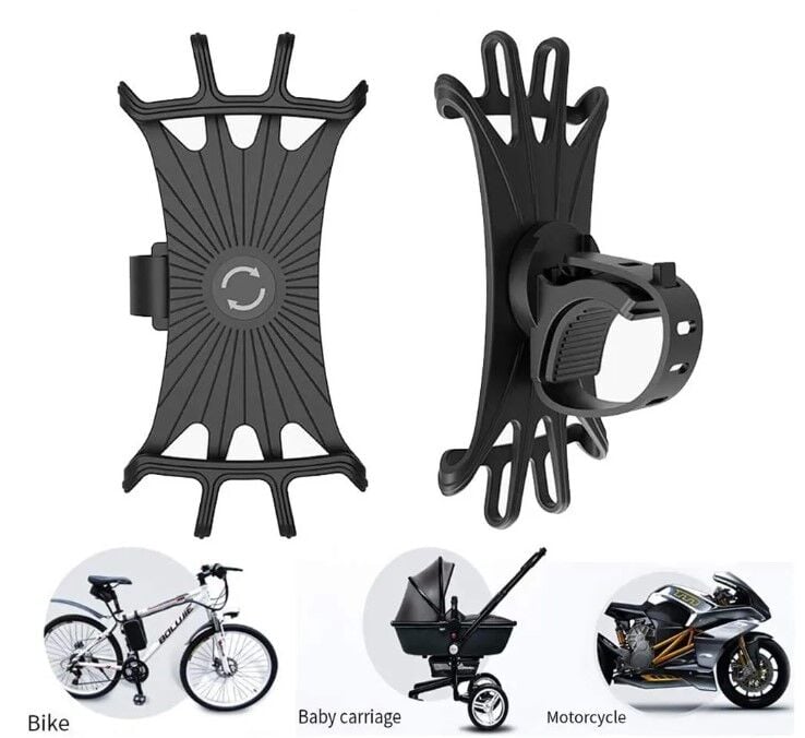 Silikon Esnek Bisiklet Telefon Tutucu