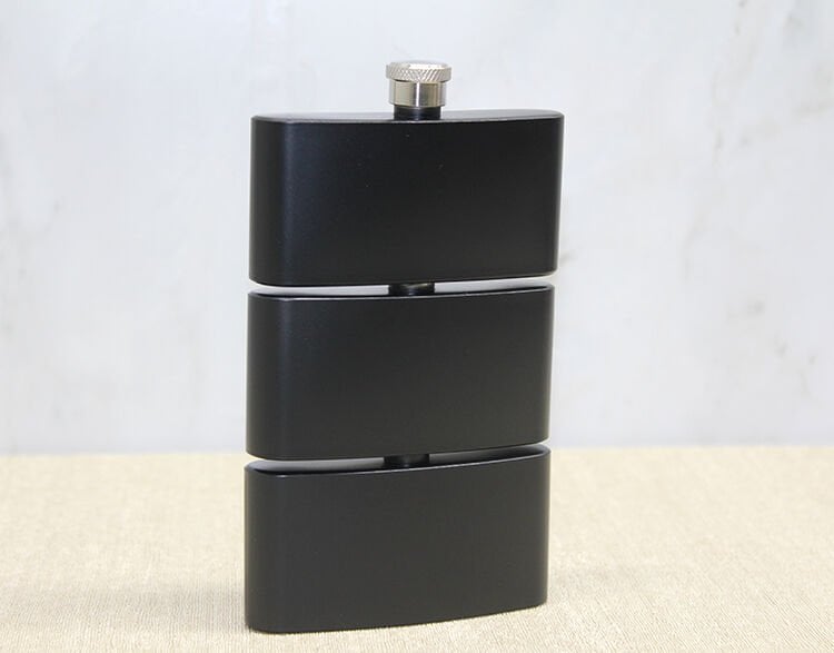 3 Katlı Paslanmaz Çelik Matara Siyah Renk