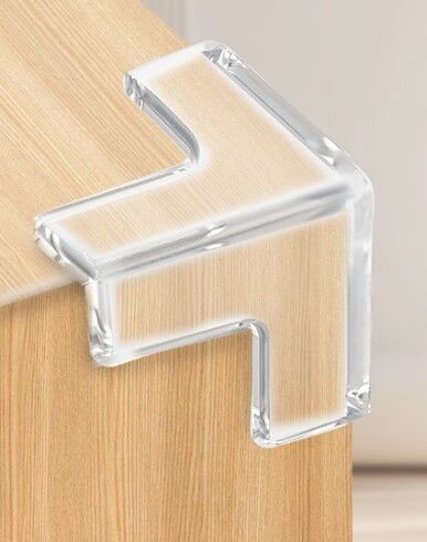 8'li Set Silikon Şeffaf Masa Kenarı Koruma Aparatı