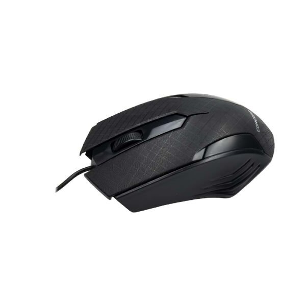Siyah Mat Desenli USB Kablolu 3D Optik Mouse