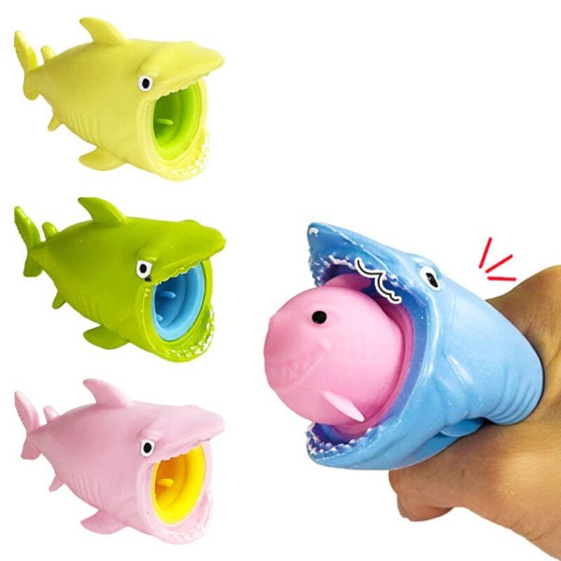 Sürpriz Karakterli Köpek Balığı Tasarımlı Squishy - 12'li Paket - Minik Balıklı