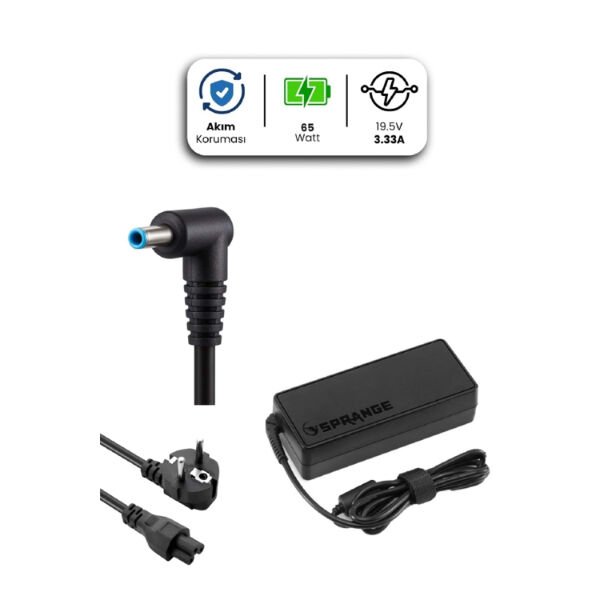 19.5V 3.33A 4.5 * 3.0mm 65W HP İçin Laptop Adaptör