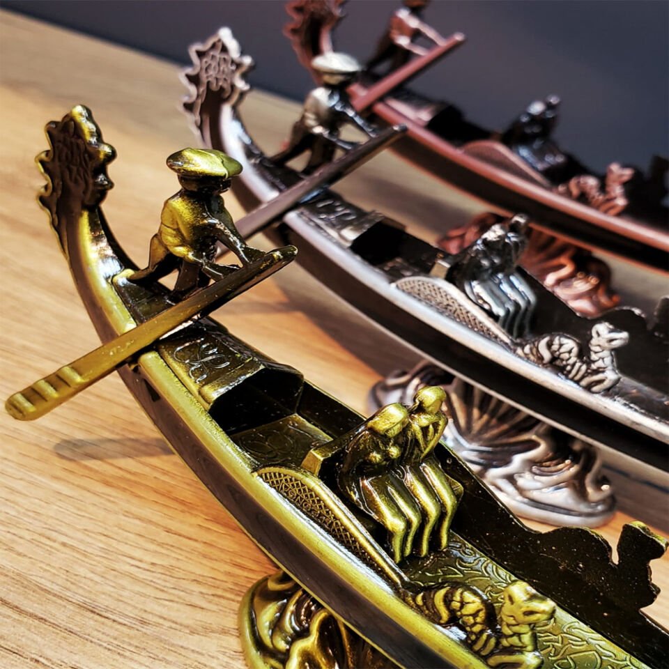 Metal Dekoratif Venedik Kayık