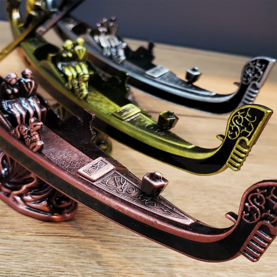Metal Dekoratif Venedik Kayık