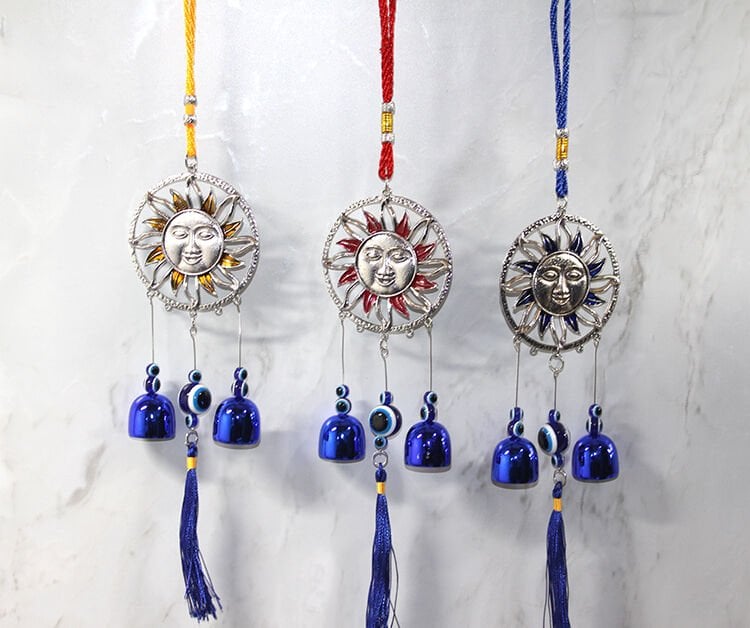 Metal Nazar Boncuğu Çan Model 13