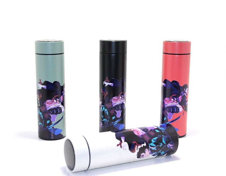Anime Baskılı Dijital Göstergeli Termos 500 ml Model 1