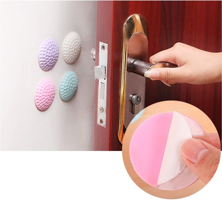 Çok Amaçlı Silikon Kapı Duvar Koruyucu Tampon - 4lü Paket