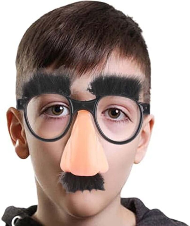 Eğlenceli Kılık Değiştirme Kaş Bıyık Mizah Gözlüğü 9x13 cm