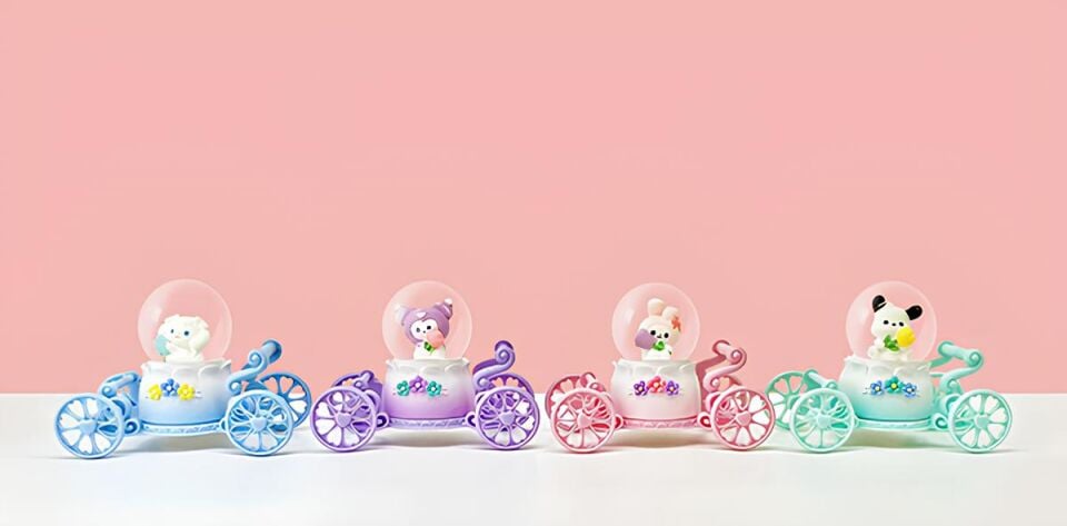 Arabalı Kuromi Serisi Kar Küresi