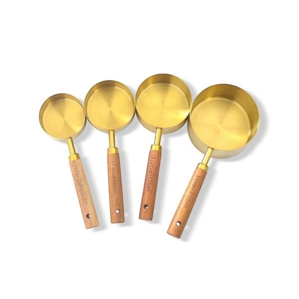 4'lü Ahşap Saplı Ölçü Kaşığı