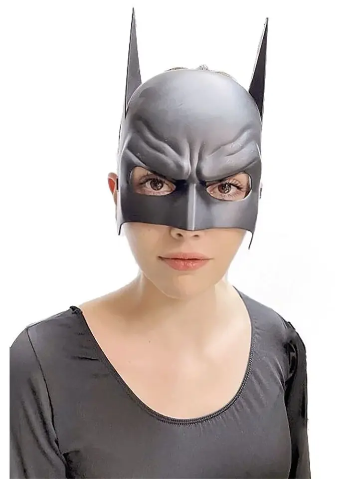Siyah Çocuk Batman Maskesi Lastikli