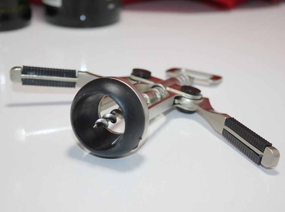 Paslanmaz Çelik Tirbuşon Şarap Açacağı Model 6