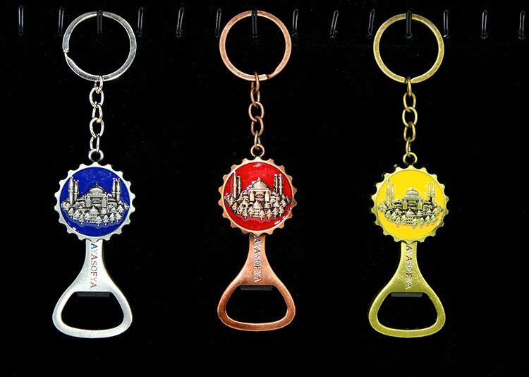 Metal Ayasofya Anahtarlık Ve Açacak Model 2