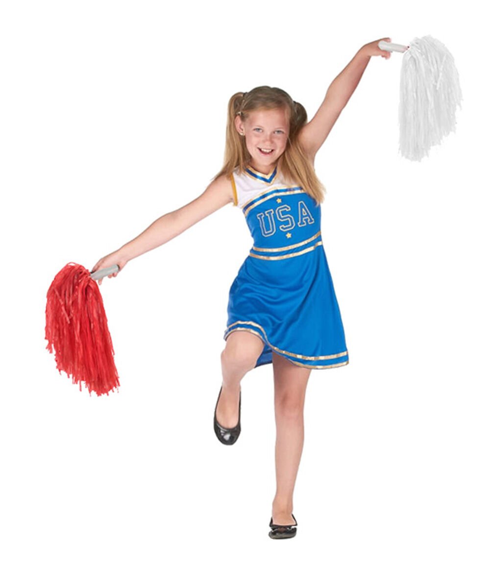 Kırmızı Beyaz Gösteri Ponponu