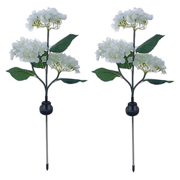 Güneş Enerjili Kazıklı Çiçek LED Lamba