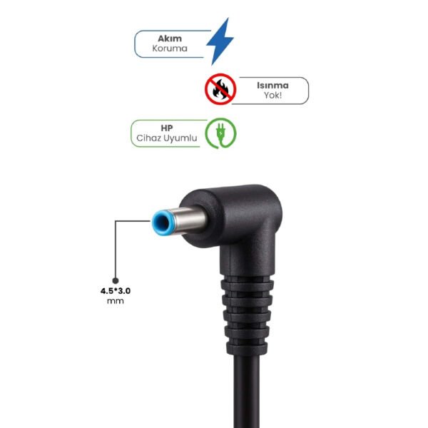 19.5V 3.33A 4.5 * 3.0mm 65W HP İçin Laptop Adaptör