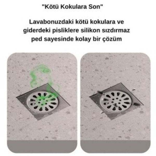 Koku Önleyici Silikon Gider Kapağı