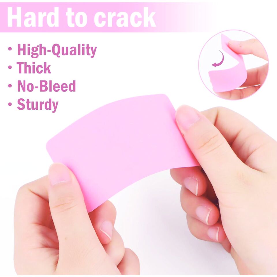 Boş Kelime Kartları 5x8 cm - 50 Adet Oval Kenarlı | Tabu & Not Kartları - Mavi