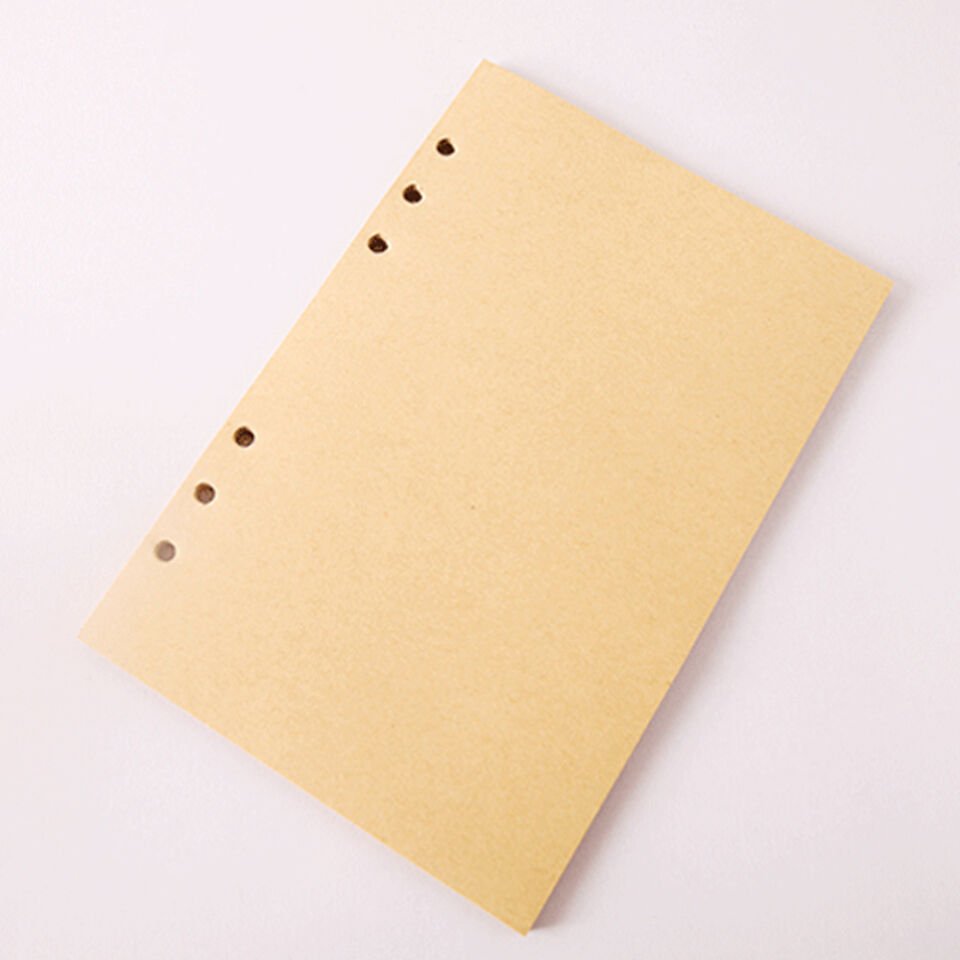 Deri Yaprak Desenli Çizgisiz Defter